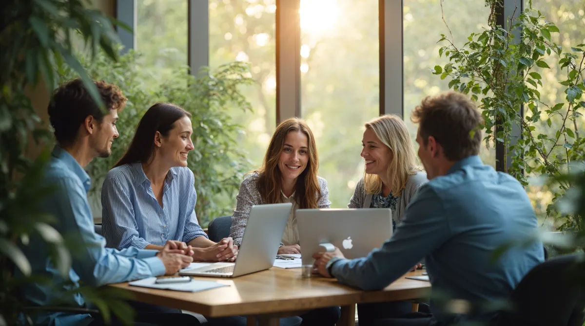 Equipa de consultores portugueses reunidos